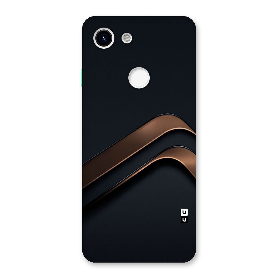 Dark Gold Stripes Back Case for Google Pixel 3