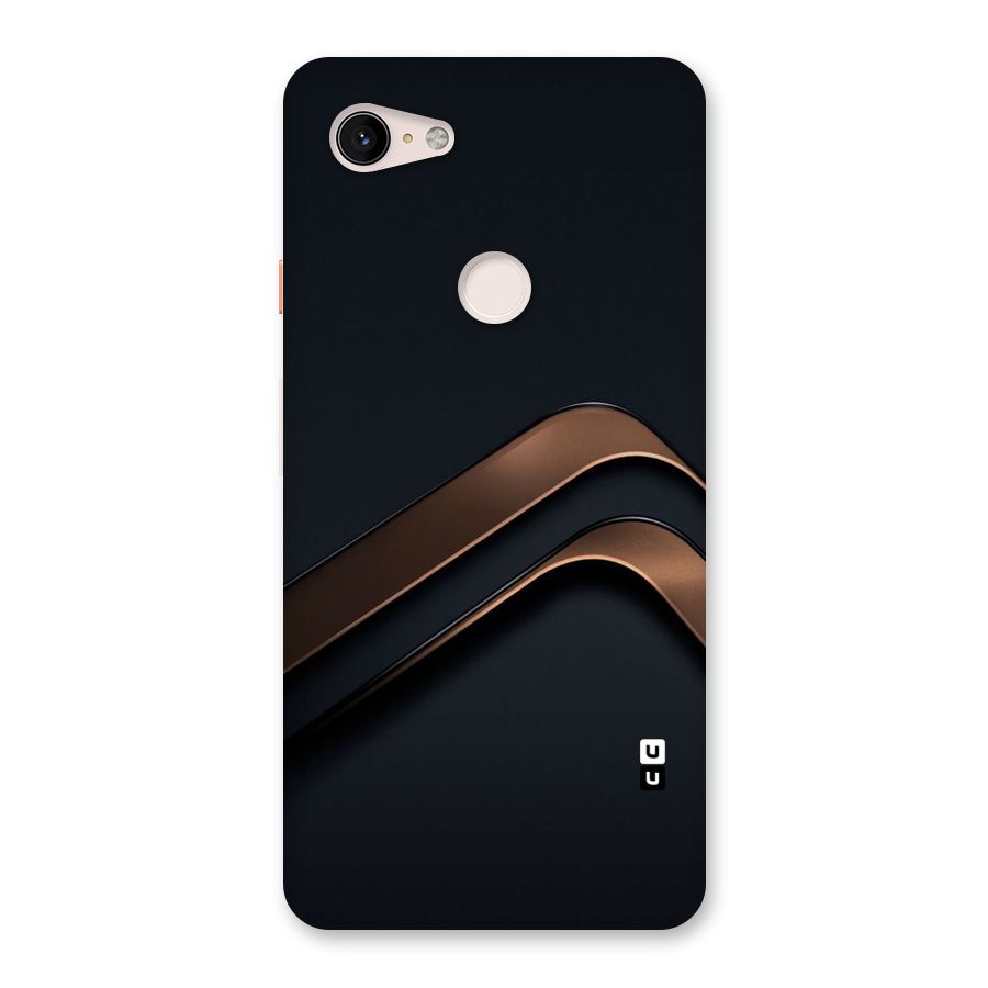 Dark Gold Stripes Back Case for Google Pixel 3 XL