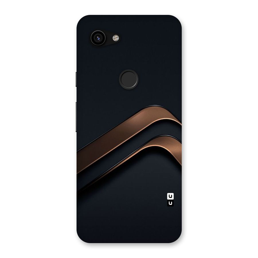 Dark Gold Stripes Back Case for Google Pixel 3a