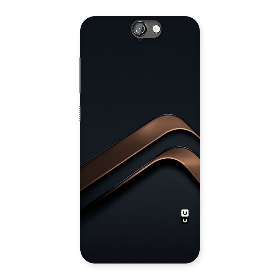 Dark Gold Stripes Back Case for HTC One A9