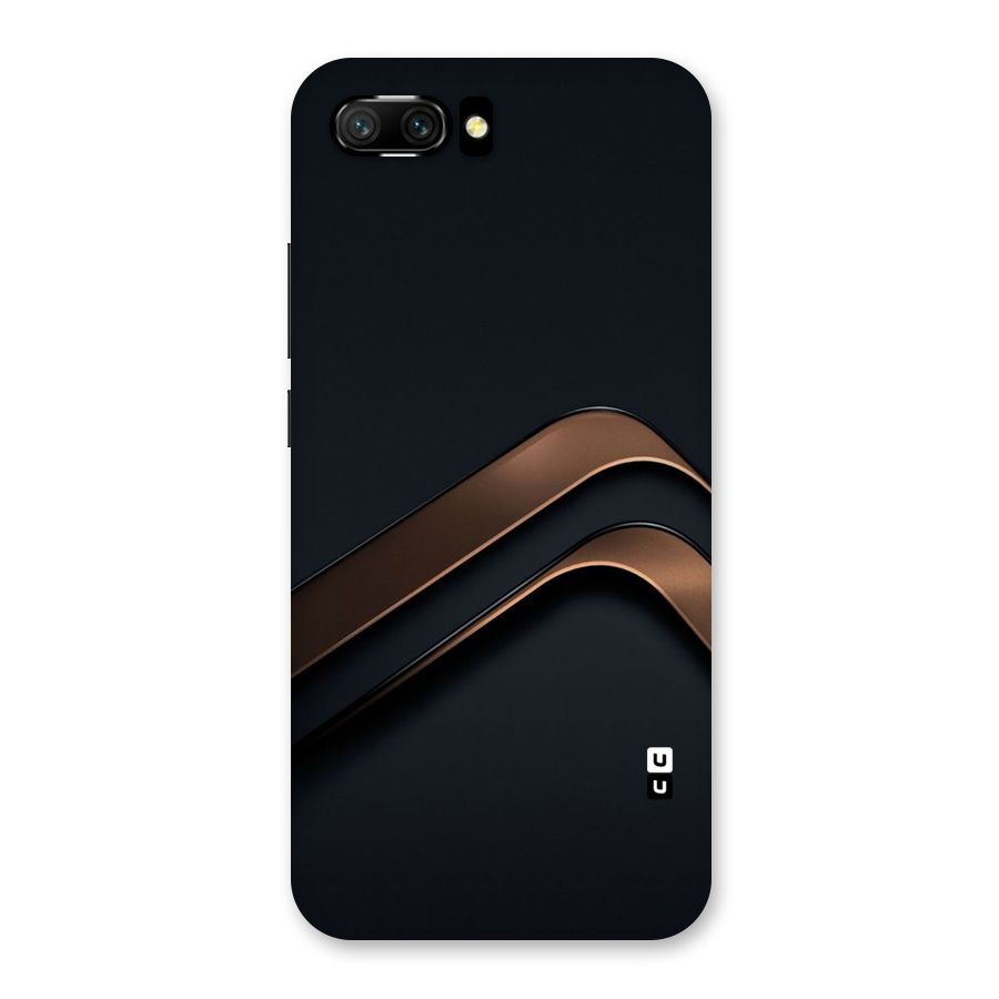 Dark Gold Stripes Back Case for Honor 10