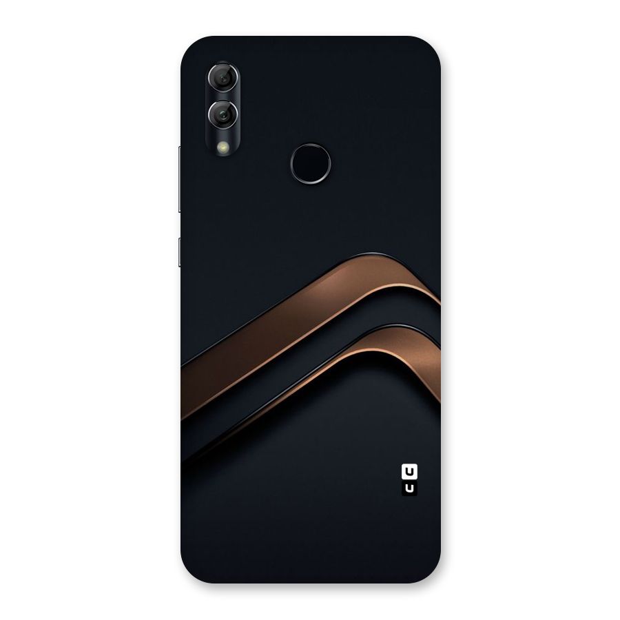 Dark Gold Stripes Back Case for Honor 10 Lite