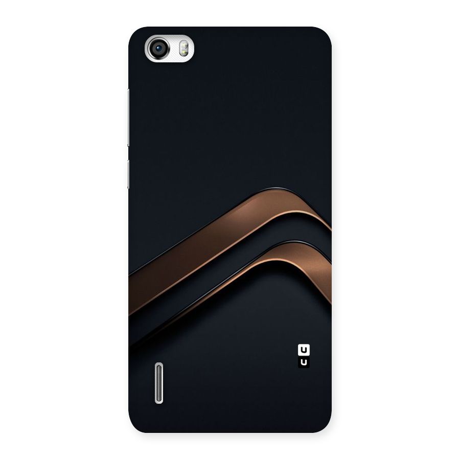 Dark Gold Stripes Back Case for Honor 6
