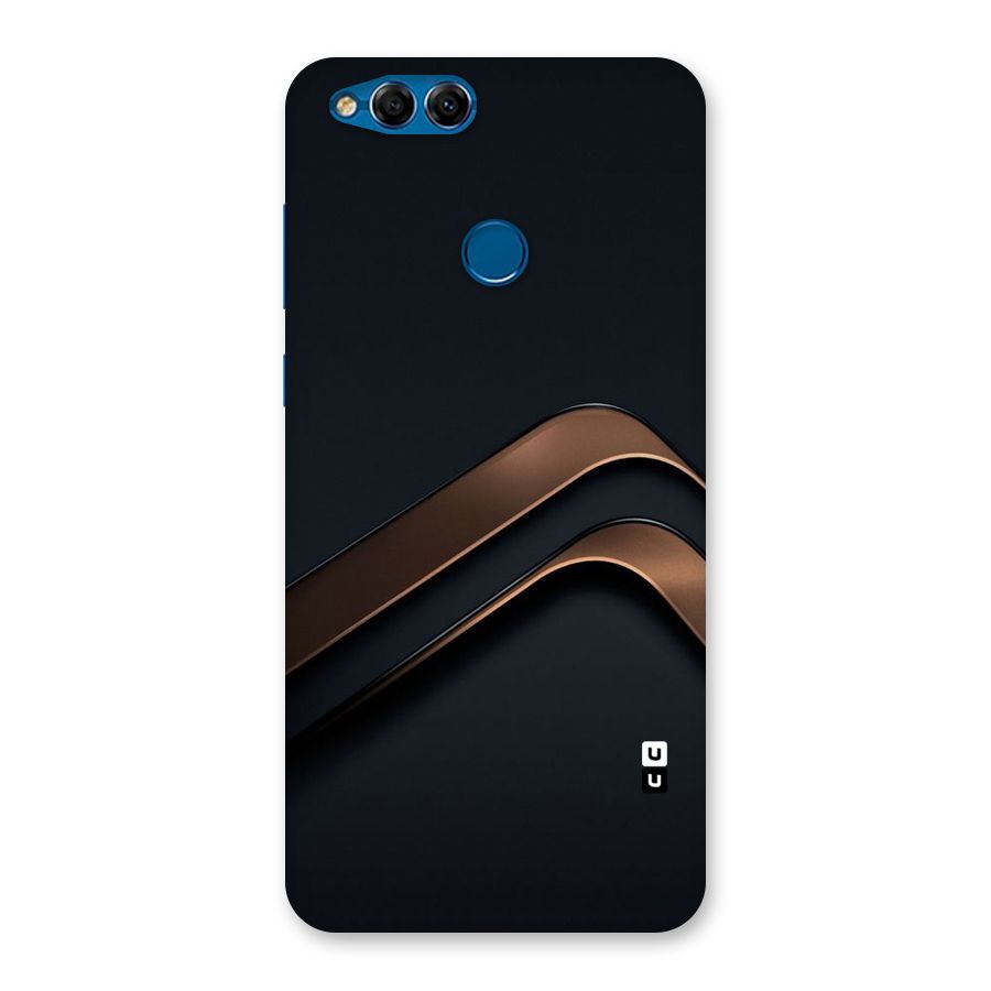 Dark Gold Stripes Back Case for Honor 7X