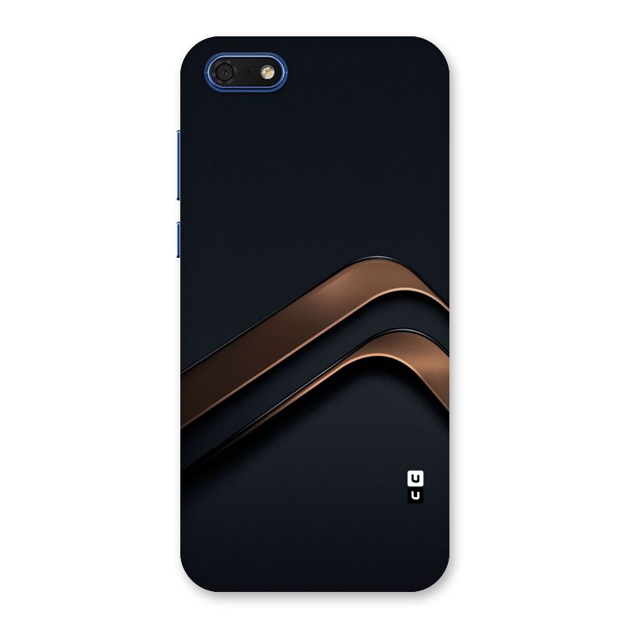 Dark Gold Stripes Back Case for Honor 7s