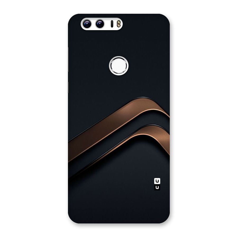 Dark Gold Stripes Back Case for Honor 8