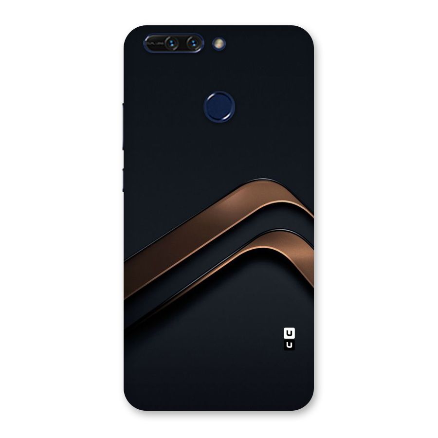 Dark Gold Stripes Back Case for Honor 8 Pro