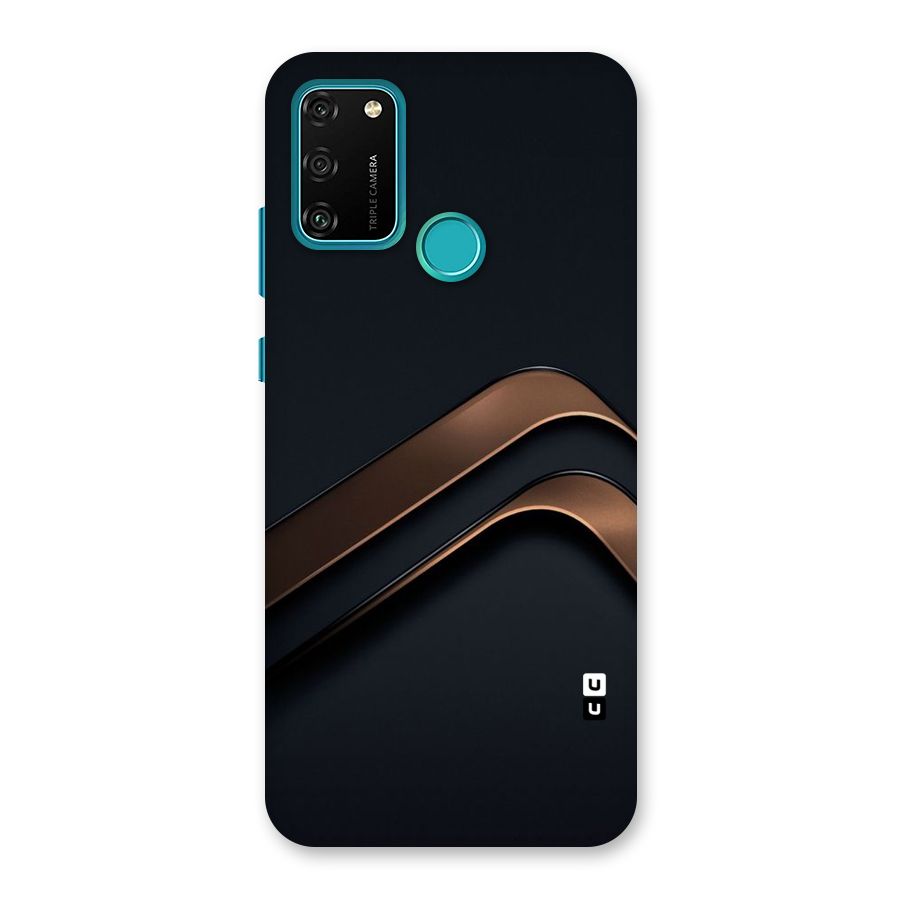 Dark Gold Stripes Back Case for Honor 9A