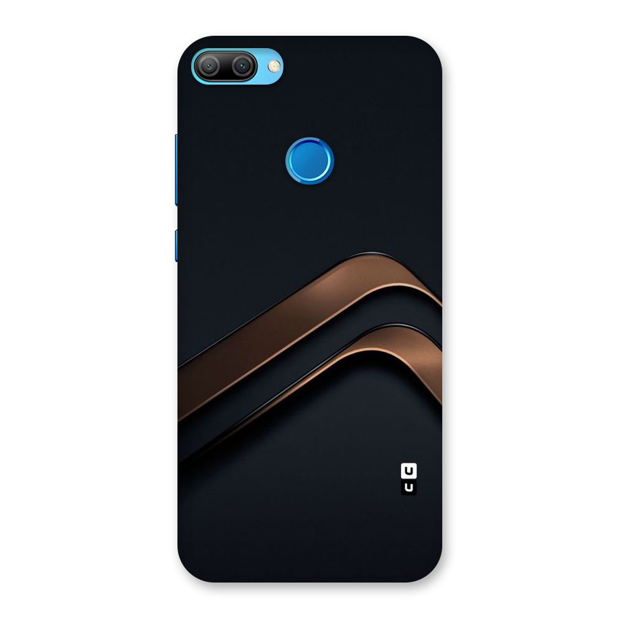 Dark Gold Stripes Back Case for Honor 9N