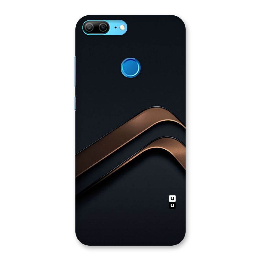 Dark Gold Stripes Back Case for Honor 9 Lite