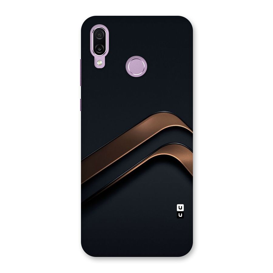 Dark Gold Stripes Back Case for Honor Play