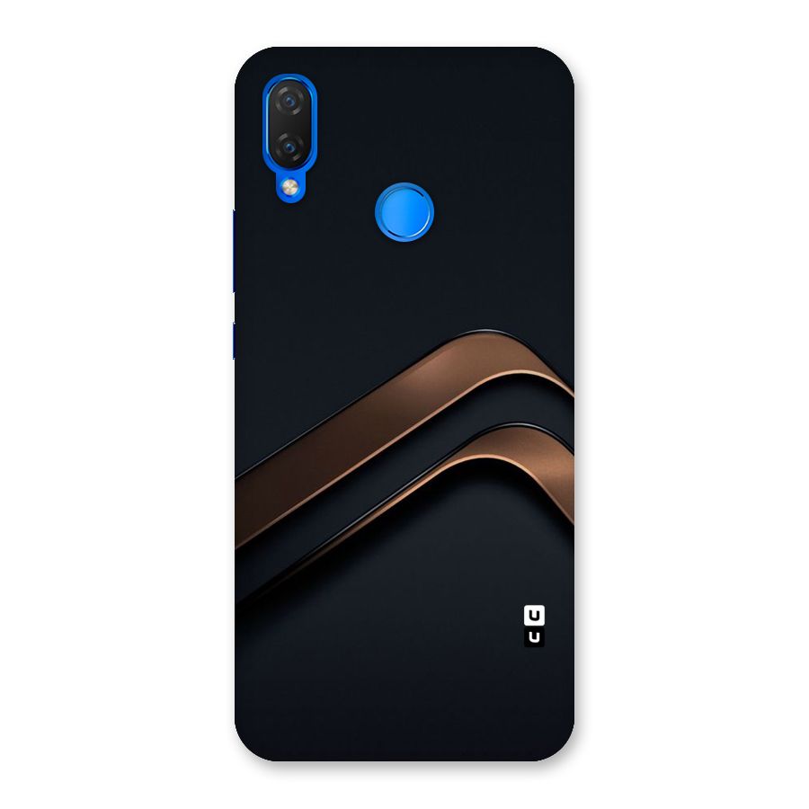 Dark Gold Stripes Back Case for Huawei P Smart+