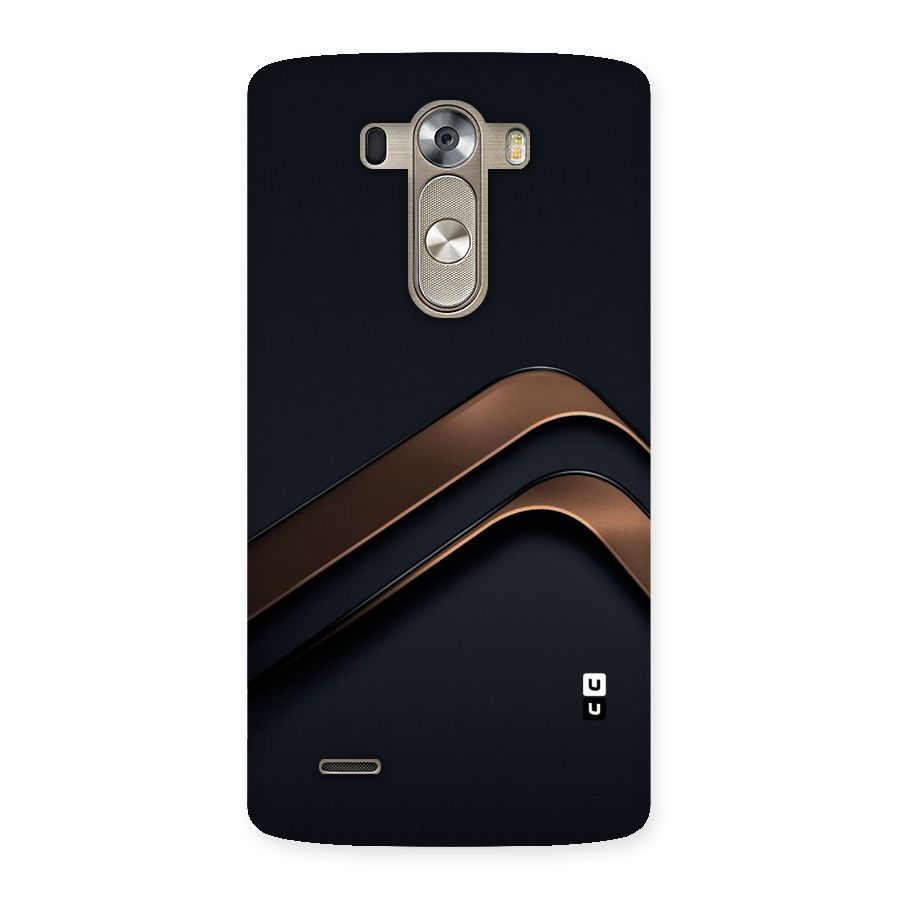 Dark Gold Stripes Back Case for LG G3
