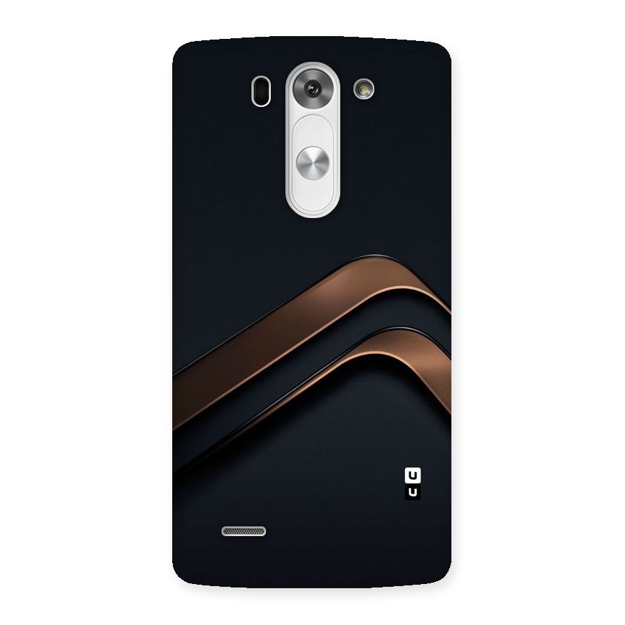 Dark Gold Stripes Back Case for LG G3 Beat