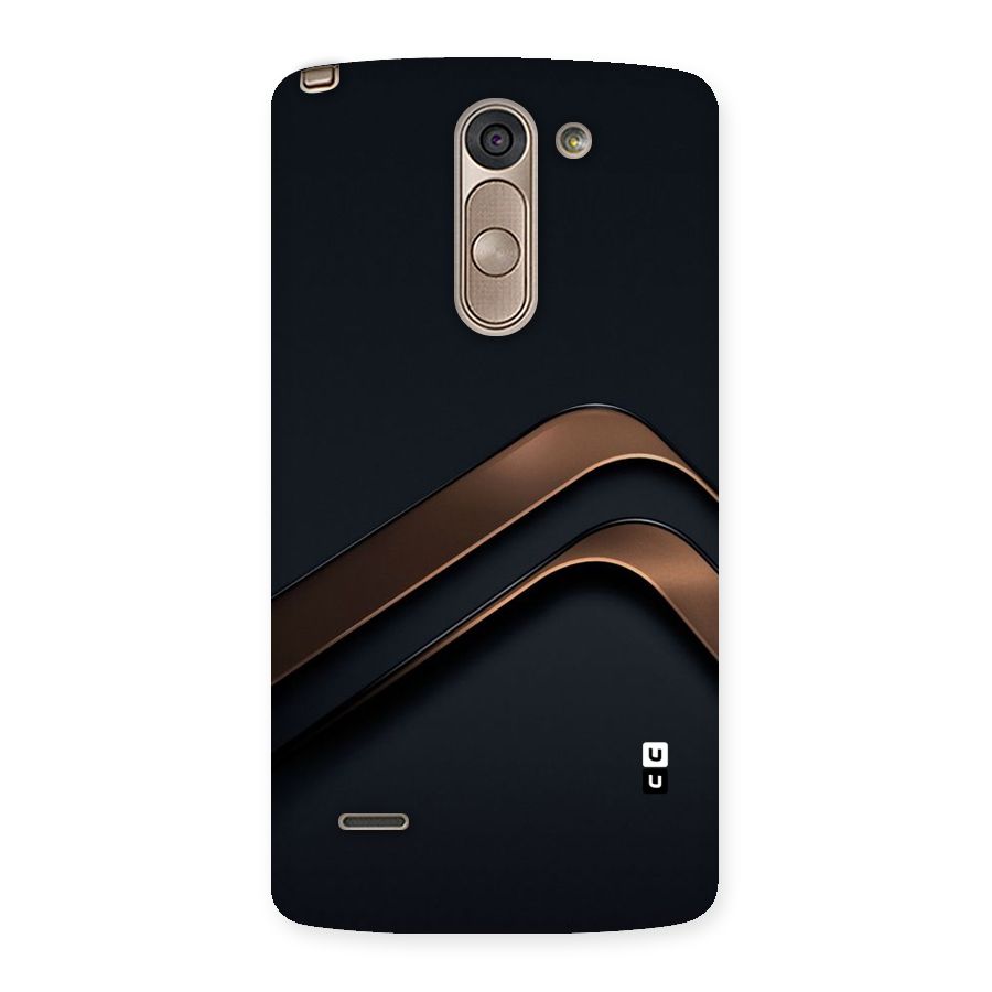 Dark Gold Stripes Back Case for LG G3 Stylus