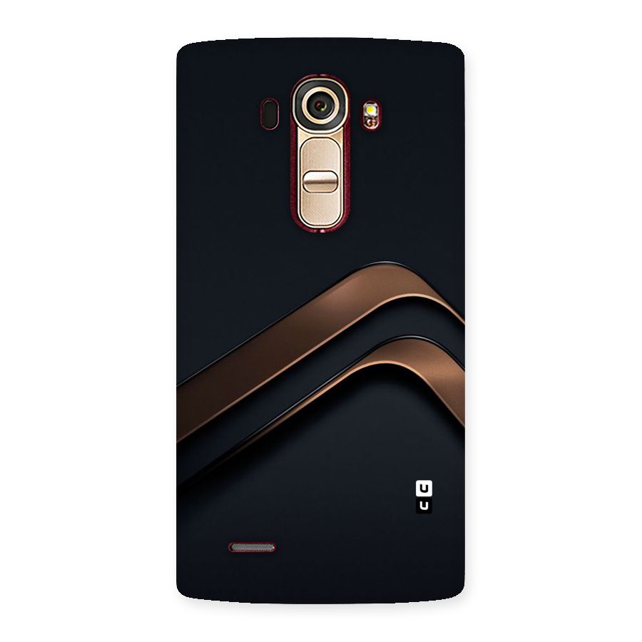 Dark Gold Stripes Back Case for LG G4