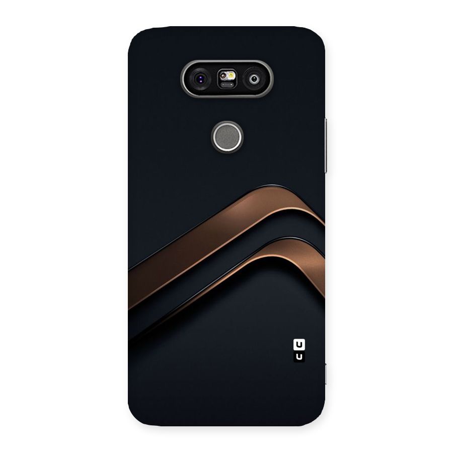 Dark Gold Stripes Back Case for LG G5