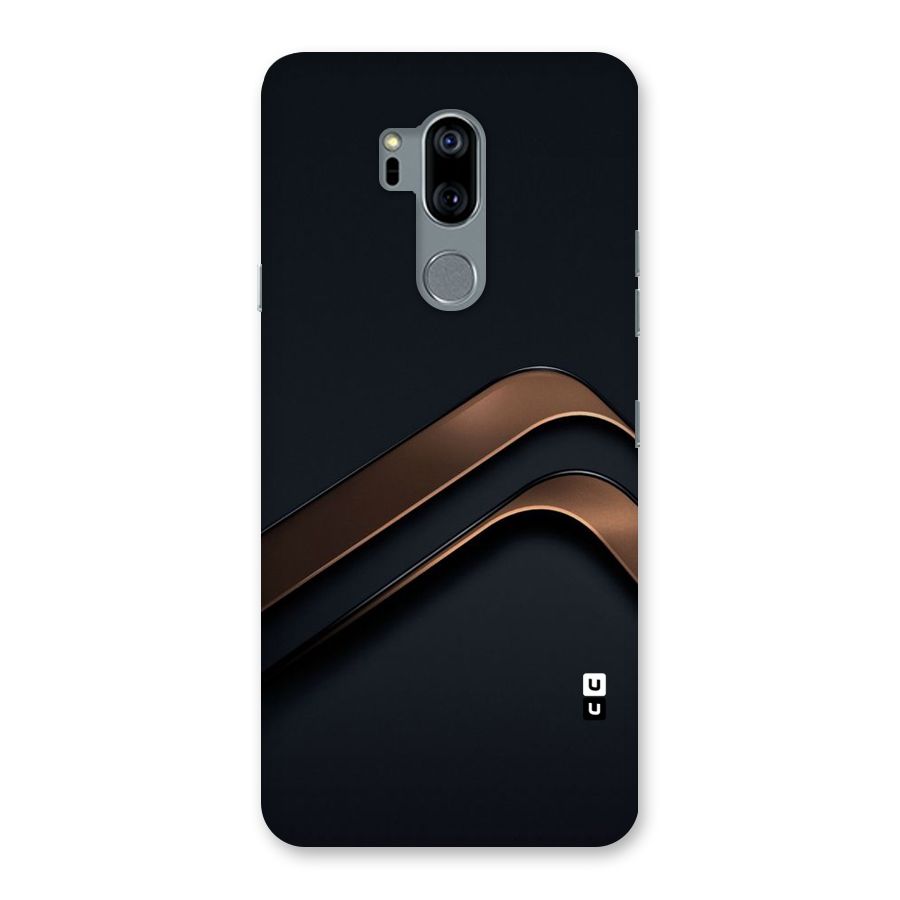 Dark Gold Stripes Back Case for LG G7