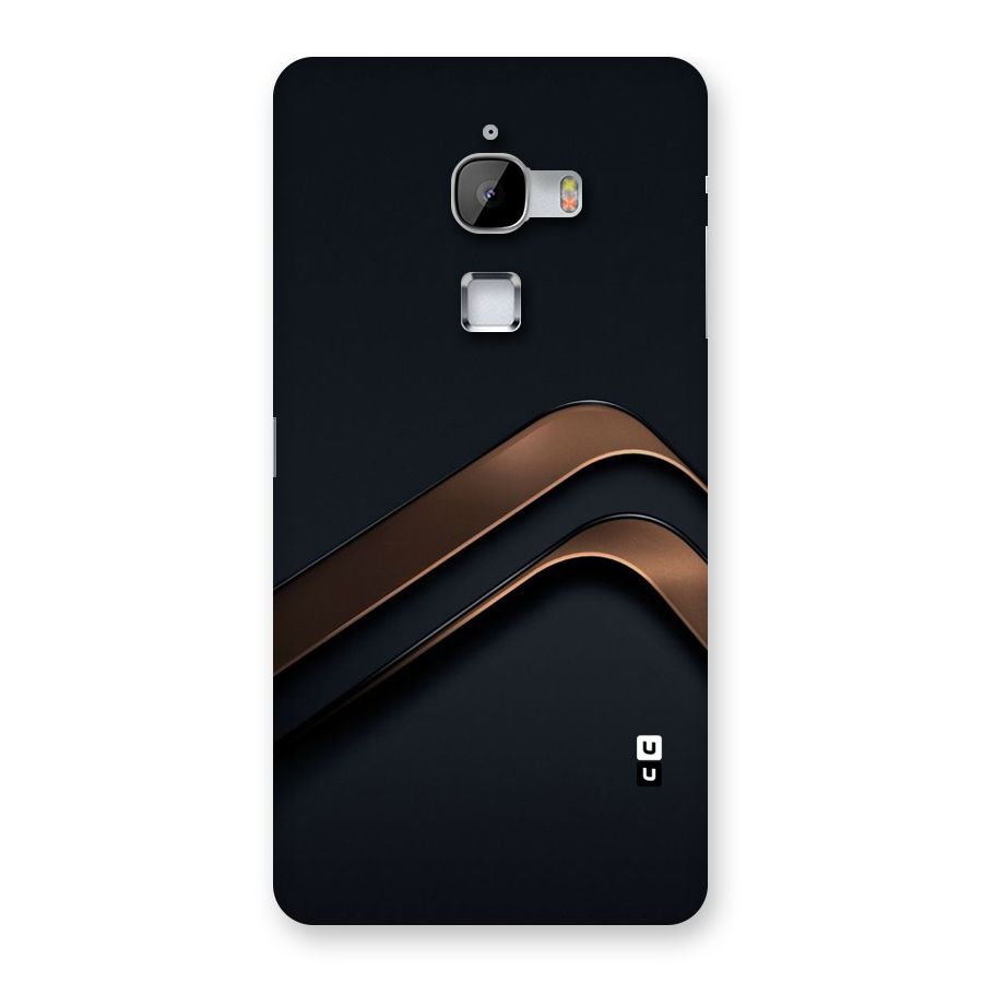 Dark Gold Stripes Back Case for LeTv Le Max