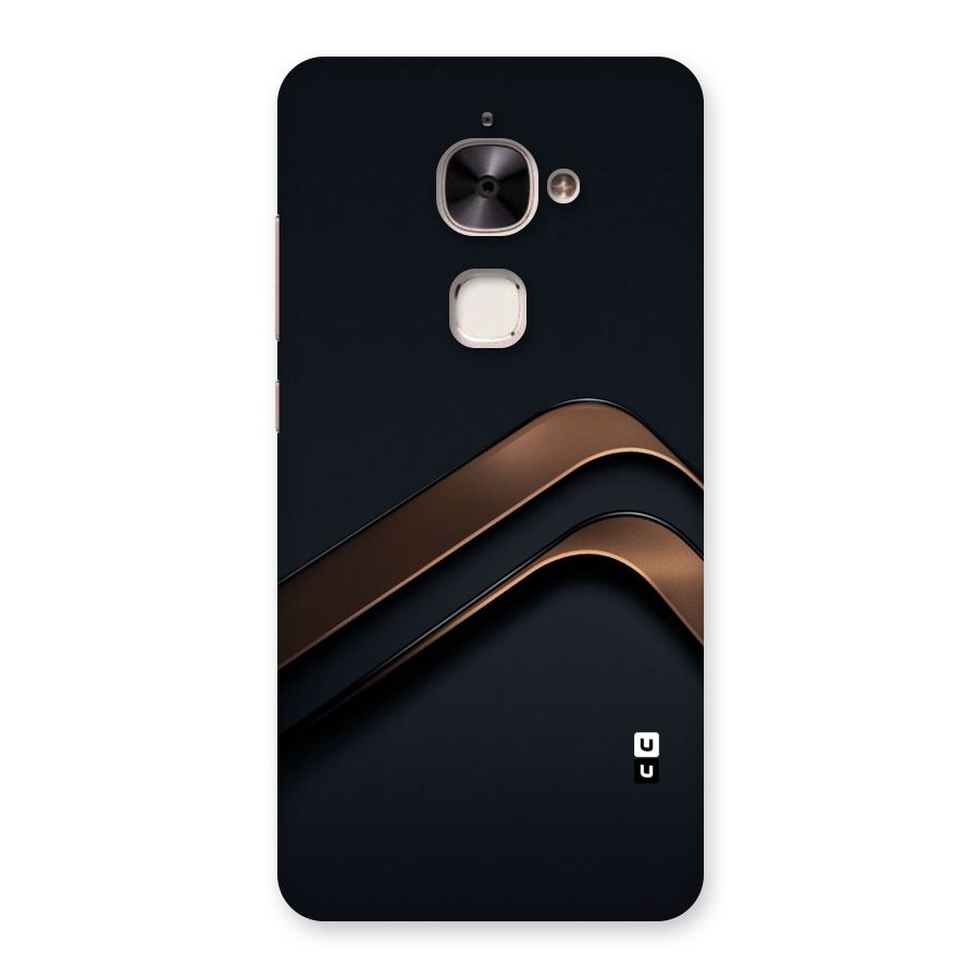 Dark Gold Stripes Back Case for Le 2