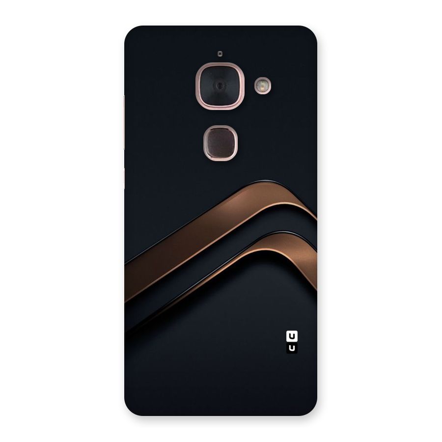 Dark Gold Stripes Back Case for Le Max 2