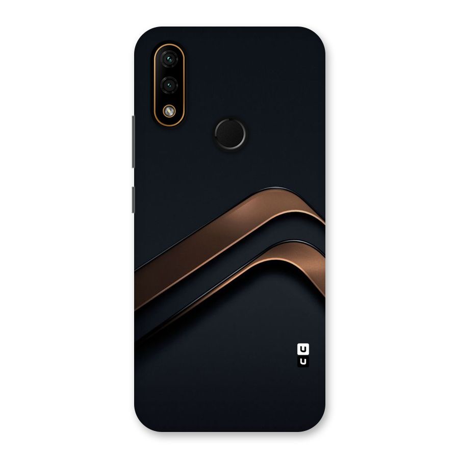 Dark Gold Stripes Back Case for Lenovo A6 Note