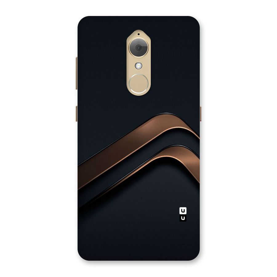 Dark Gold Stripes Back Case for Lenovo K8