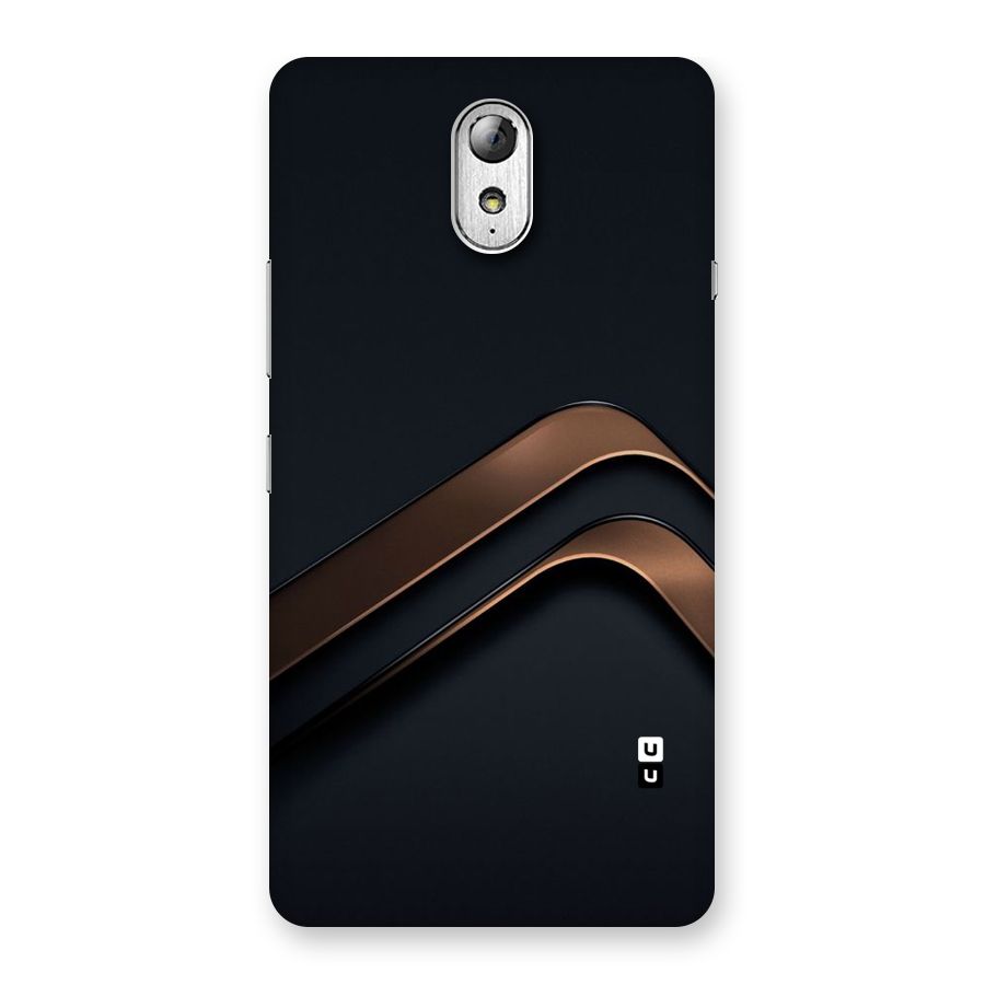 Dark Gold Stripes Back Case for Lenovo Vibe P1M