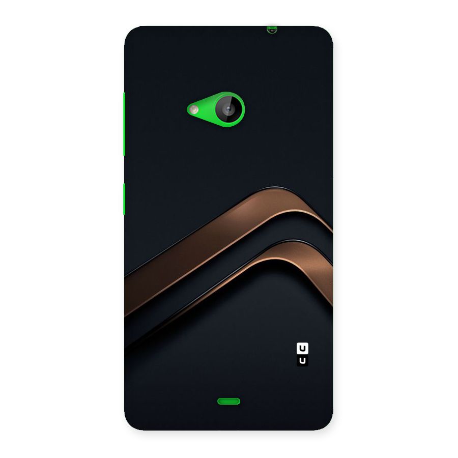 Dark Gold Stripes Back Case for Lumia 535