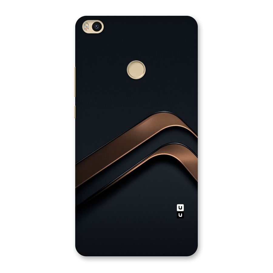 Dark Gold Stripes Back Case for Mi Max 2