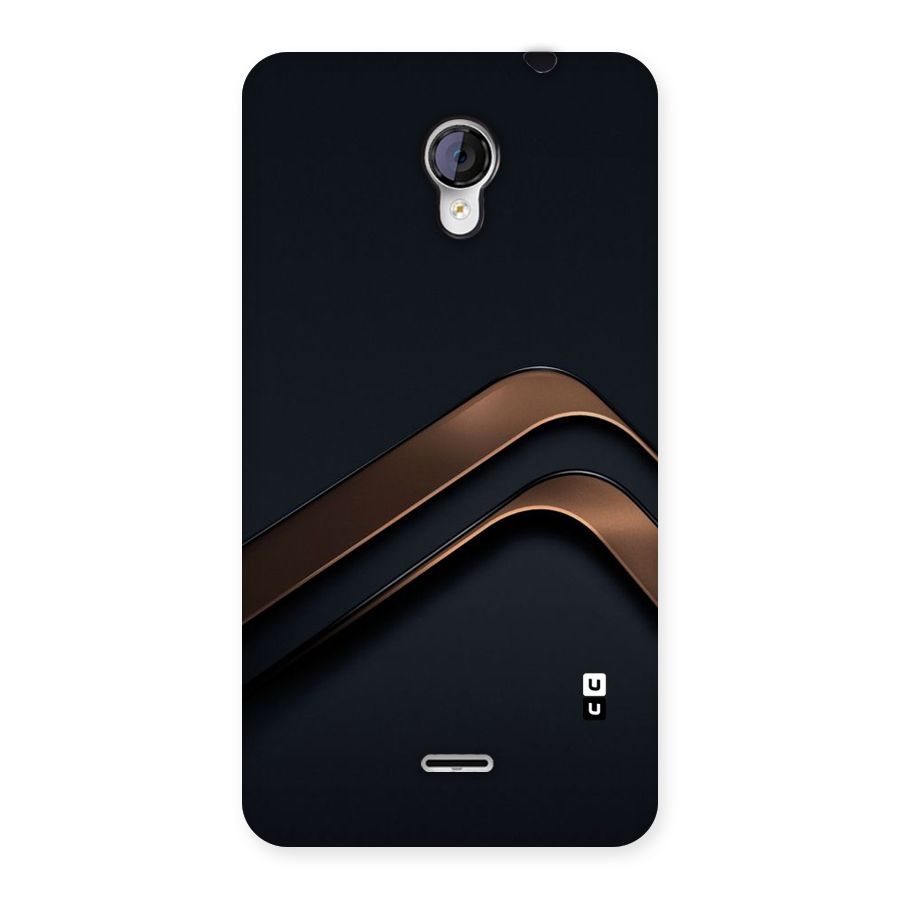Dark Gold Stripes Back Case for Micromax Unite 2 A106