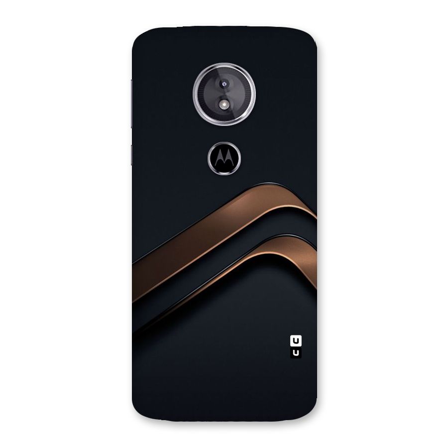 Dark Gold Stripes Back Case for Moto E5