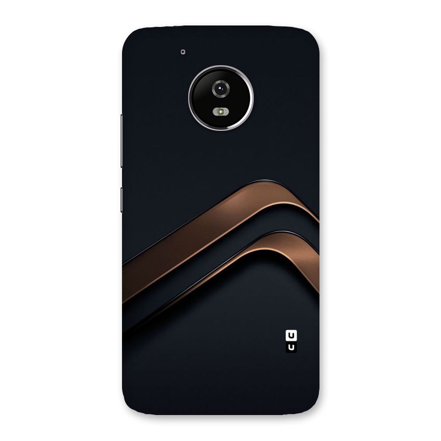 Dark Gold Stripes Back Case for Moto G5