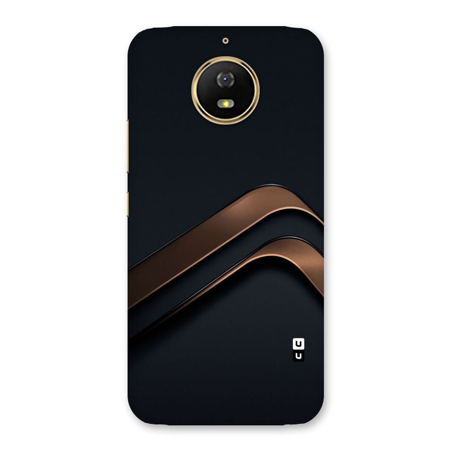 Dark Gold Stripes Back Case for Moto G5s
