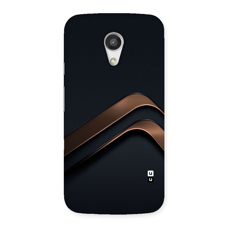 Dark Gold Stripes Back Case for Moto G 2nd Gen