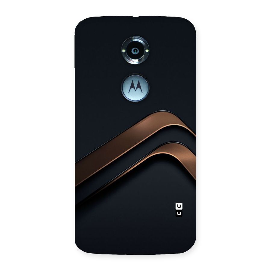 Dark Gold Stripes Back Case for Moto X 2nd Gen