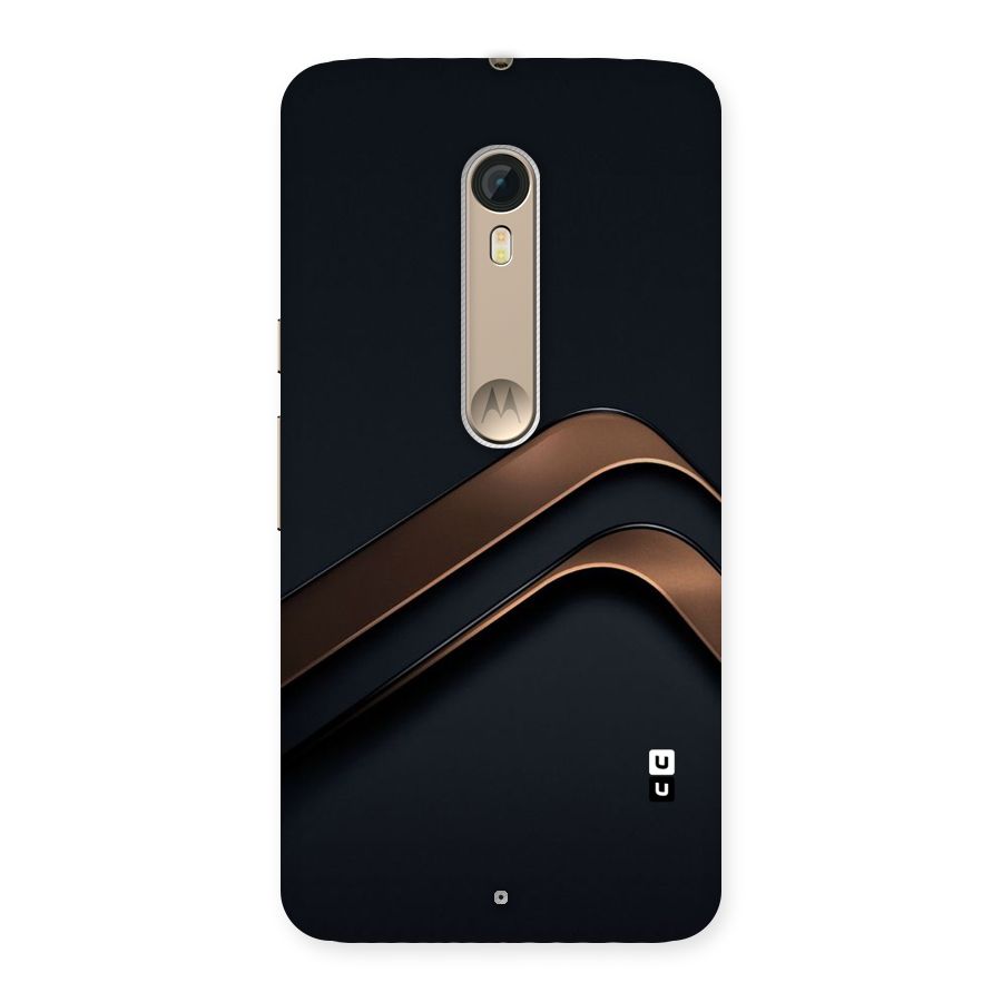 Dark Gold Stripes Back Case for Motorola Moto X Style