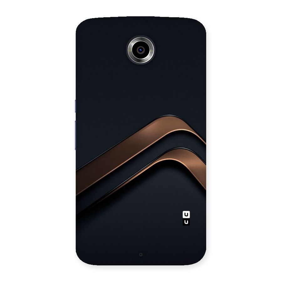 Dark Gold Stripes Back Case for Nexsus 6