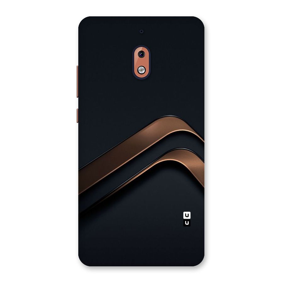 Dark Gold Stripes Back Case for Nokia 2.1