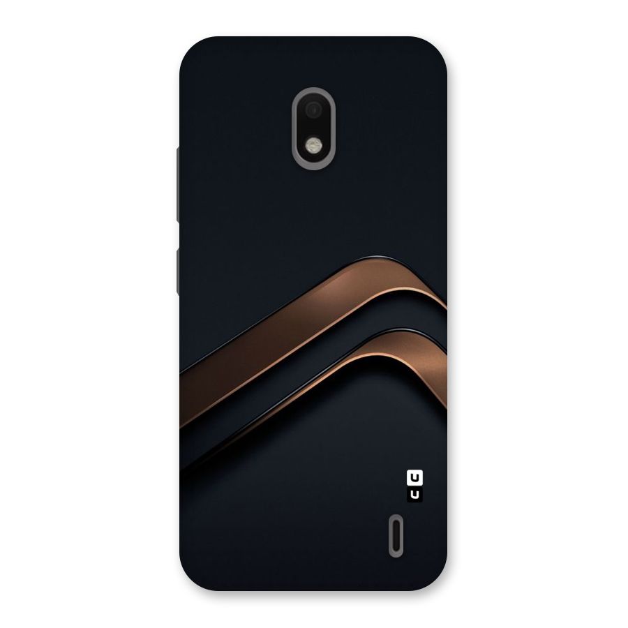 Dark Gold Stripes Back Case for Nokia 2.2