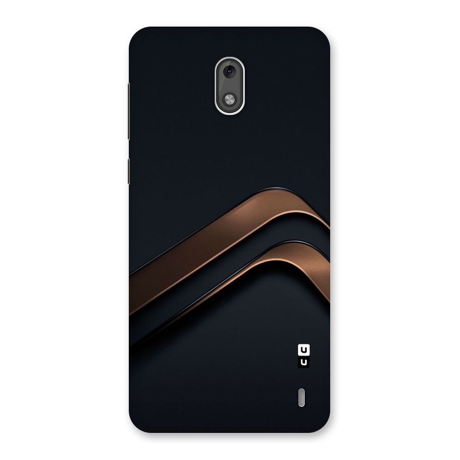 Dark Gold Stripes Back Case for Nokia 2