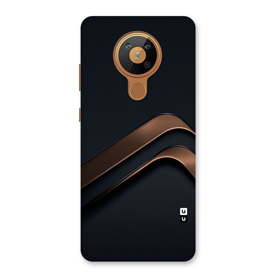 Dark Gold Stripes Back Case for Nokia 5.3