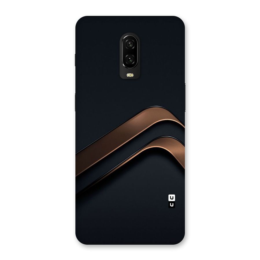 Dark Gold Stripes Back Case for OnePlus 6T
