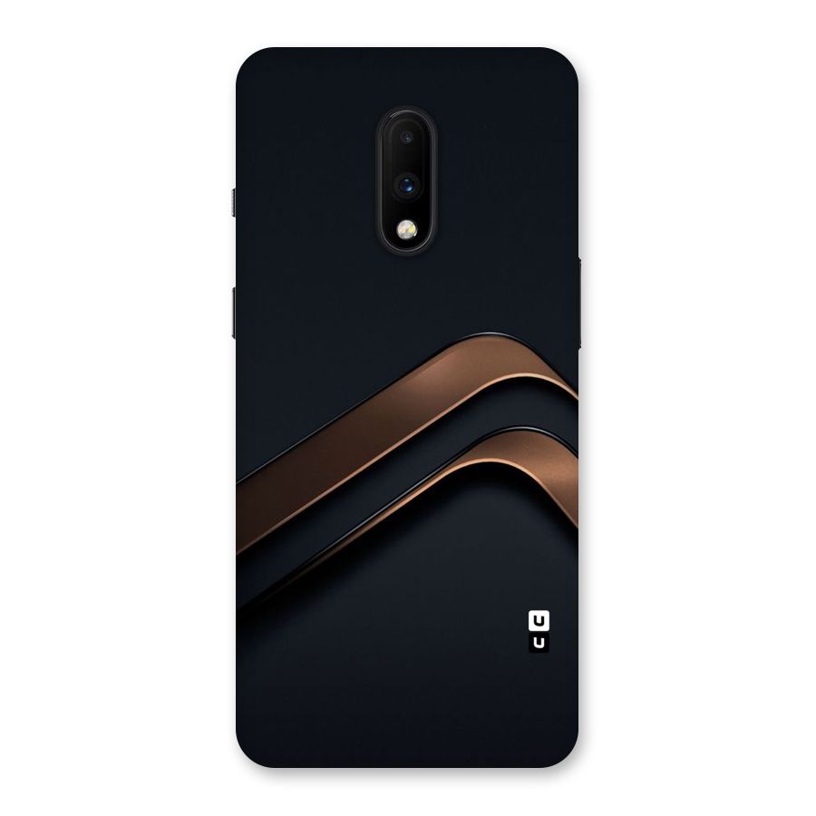 Dark Gold Stripes Back Case for OnePlus 7