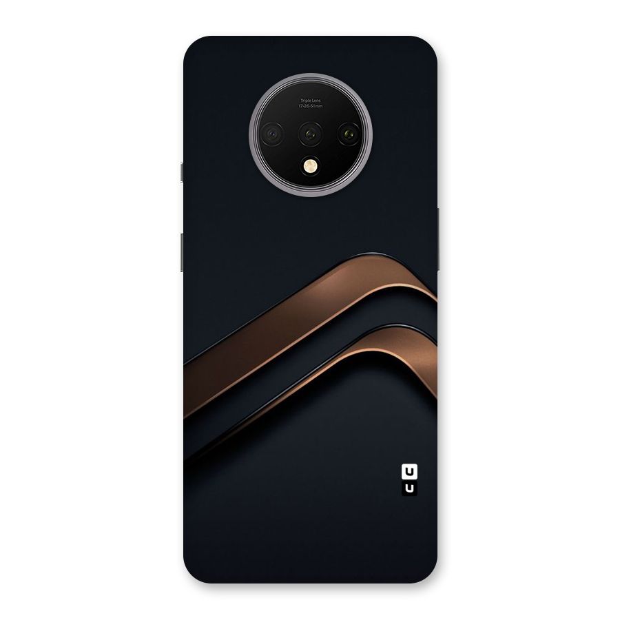 Dark Gold Stripes Back Case for OnePlus 7T
