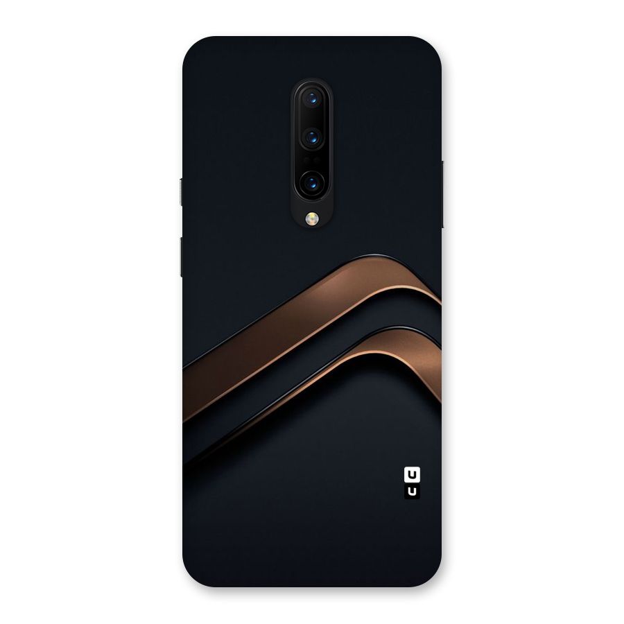 Dark Gold Stripes Back Case for OnePlus 7 Pro