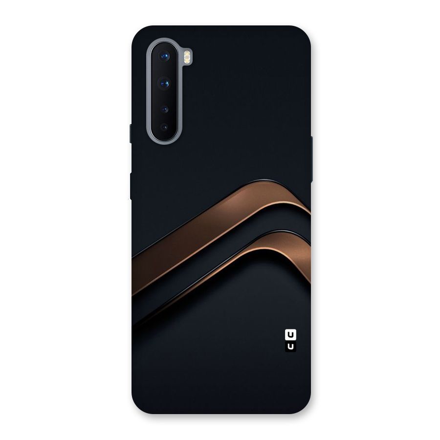Dark Gold Stripes Back Case for OnePlus Nord