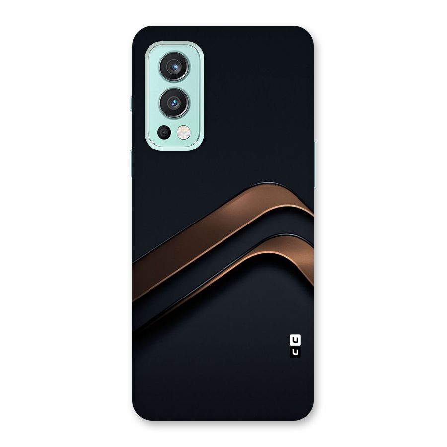 Dark Gold Stripes Back Case for OnePlus Nord 2 5G