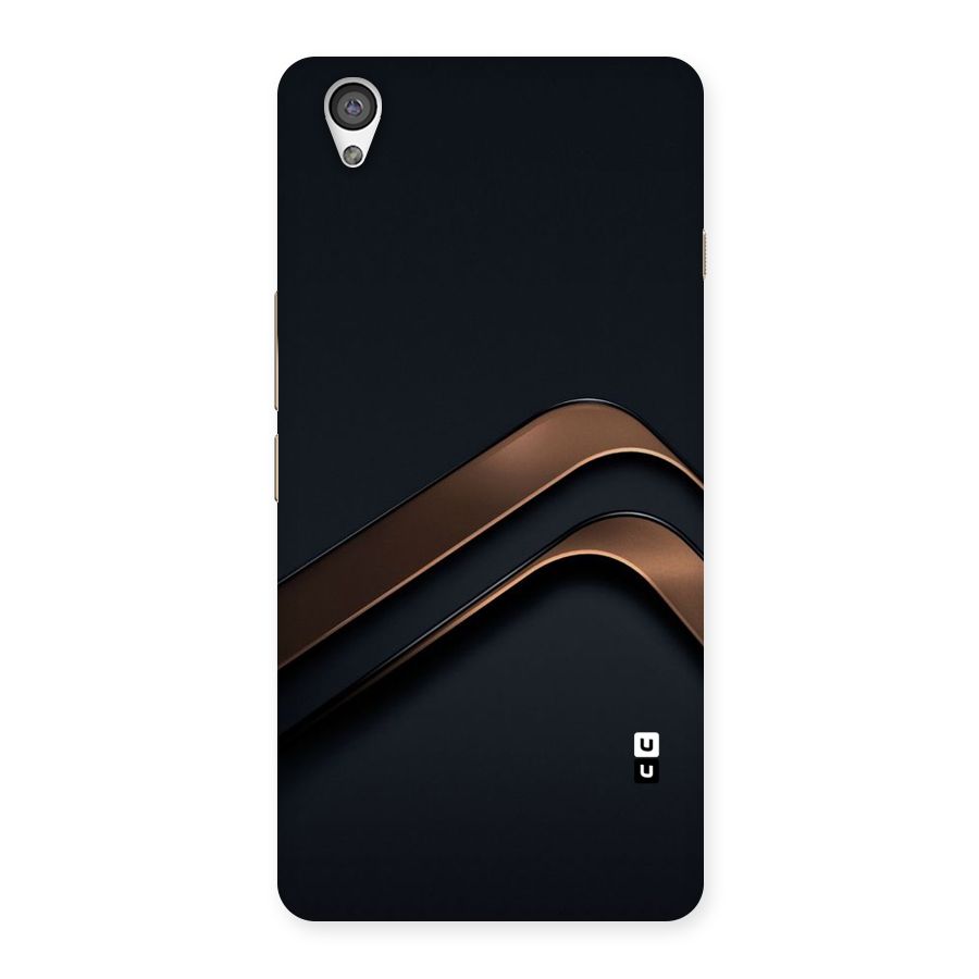 Dark Gold Stripes Back Case for OnePlus X