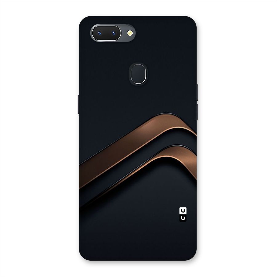 Dark Gold Stripes Back Case for Oppo Realme 2